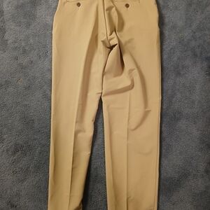 Izod Boys Tan Flat-Front Dress Pants
